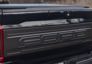 Ford F-150 Raptor Tailgate Panel - Rear - Ford Racing - Carbon Fiber - Gloss - `21-`24 Ford F-150 Raptor Tailgate Panel - Rear - Ford Racing - Carbon Fiber - Gloss - `21-`24